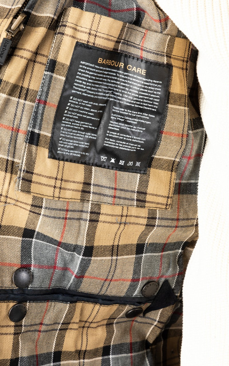 Barbour Border Wax Jacket Navy