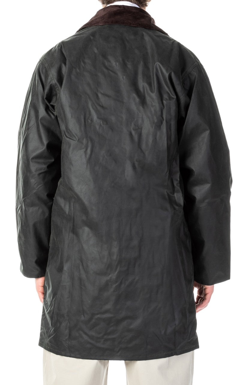 Barbour Border Wax Jacket Sage
