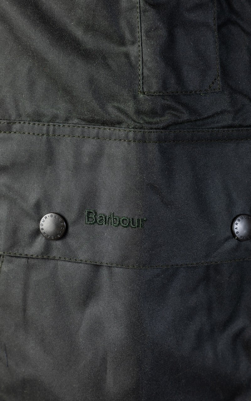 Barbour Border Wax Jacket Sage