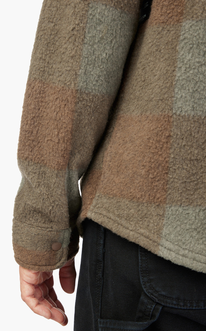 Brixton Bowery L/S Arctic Stretch Fleece Bison/Olive Surplus