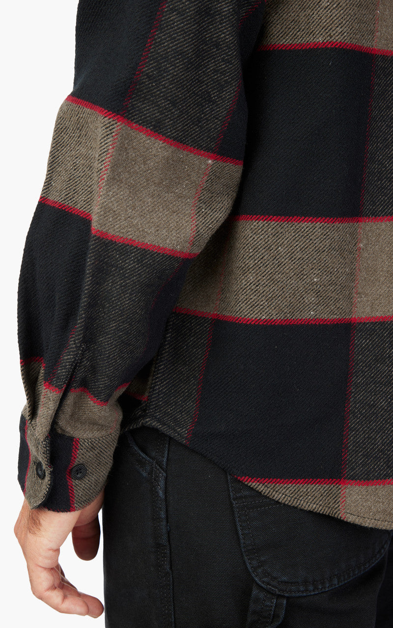Brixton Bowery L/S Flannel Heather Grey/Charcoal