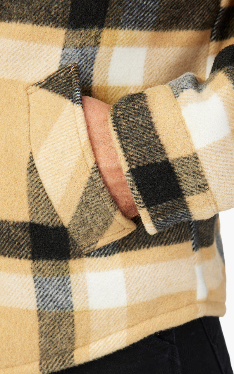 Brixton Durham Lined Jacket Antelope/Off White/Black
