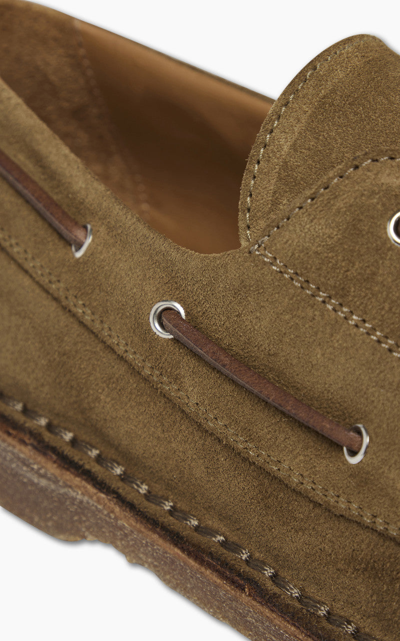 Buttero B9322 Argentario Boat Shoes Suede Curry