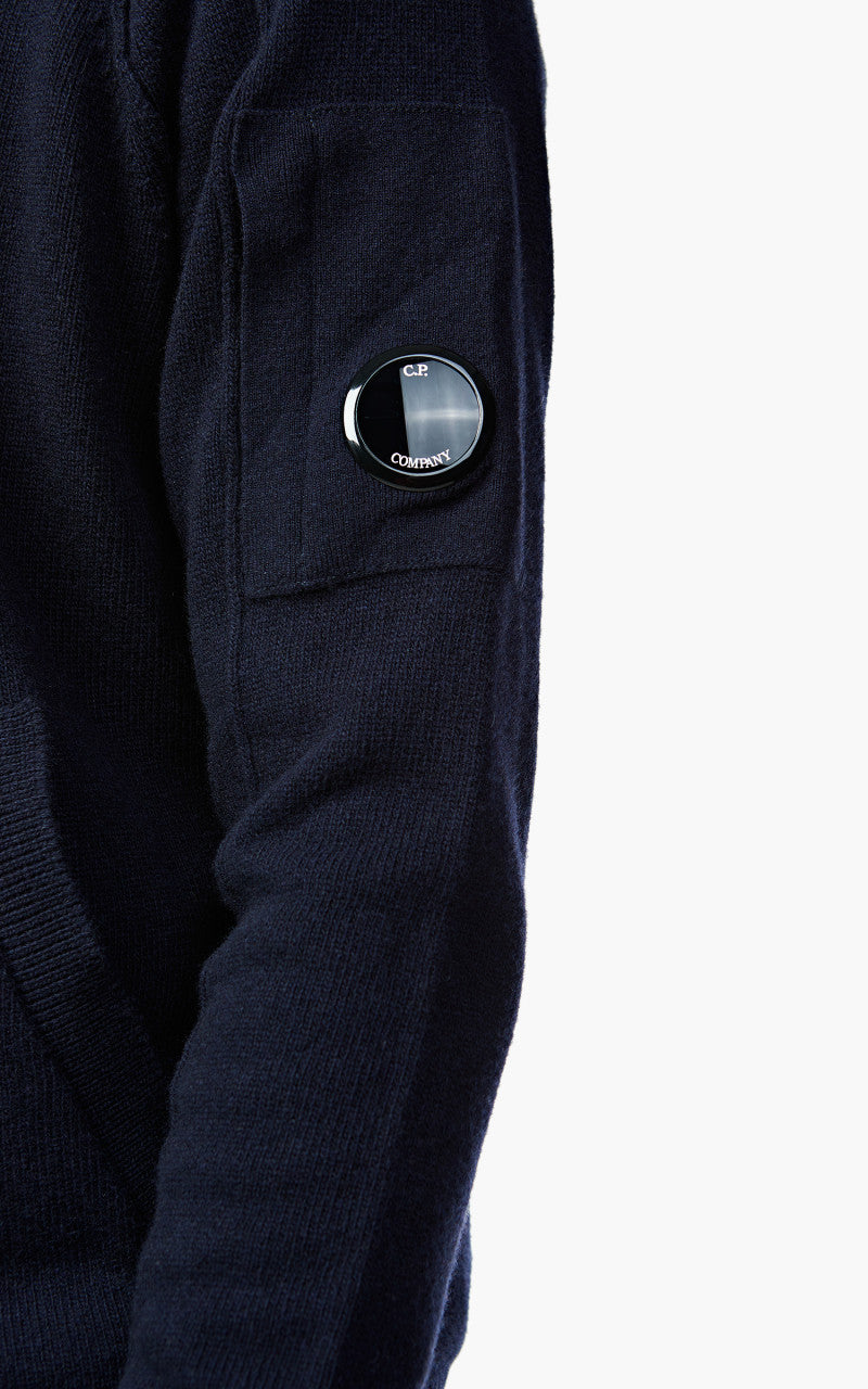 C.P. Company Lambswool Zip Jumper Total Eclipse