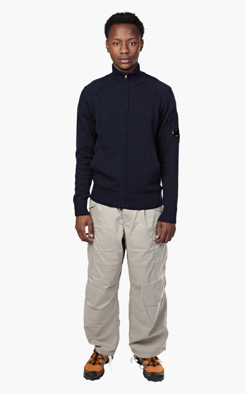 C.P. Company Lambswool Zip Jumper Total Eclipse
