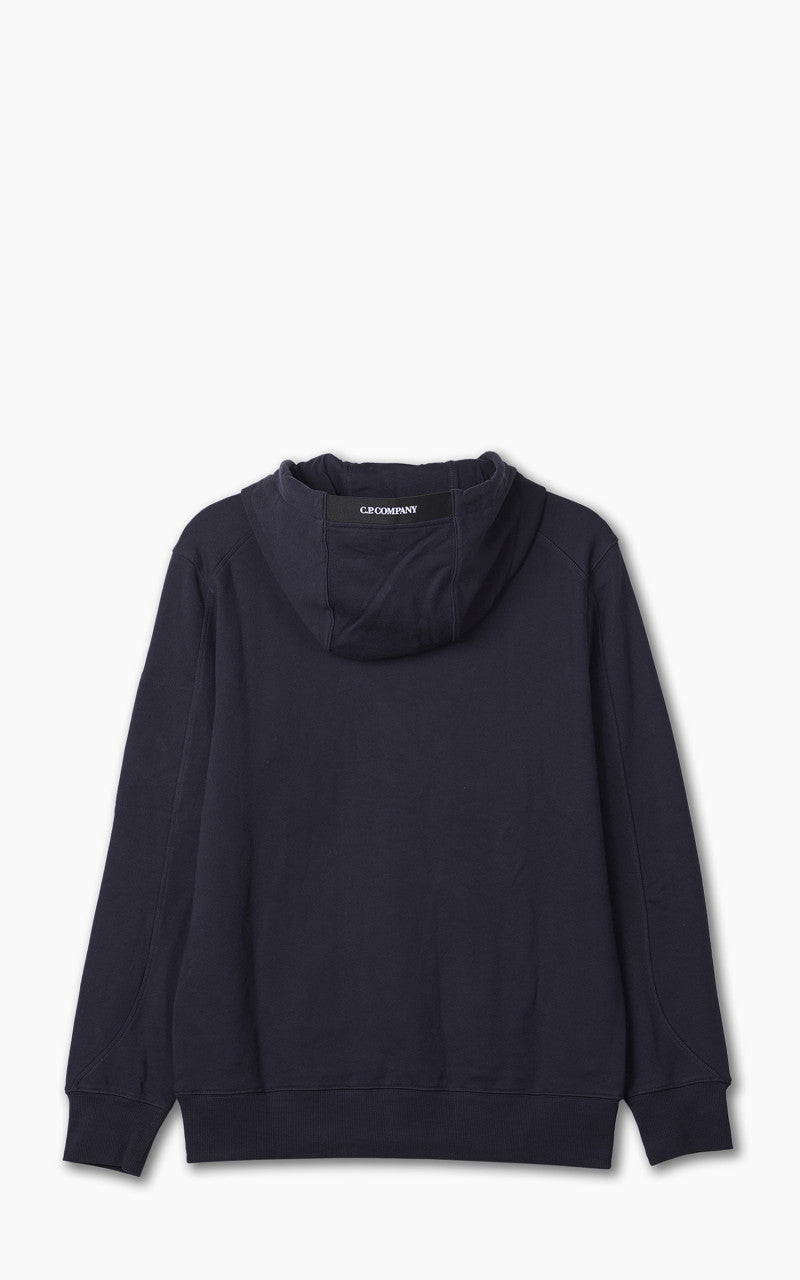 C.P. Company Diagonal Raised Fleece Hoodie Total Eclipse