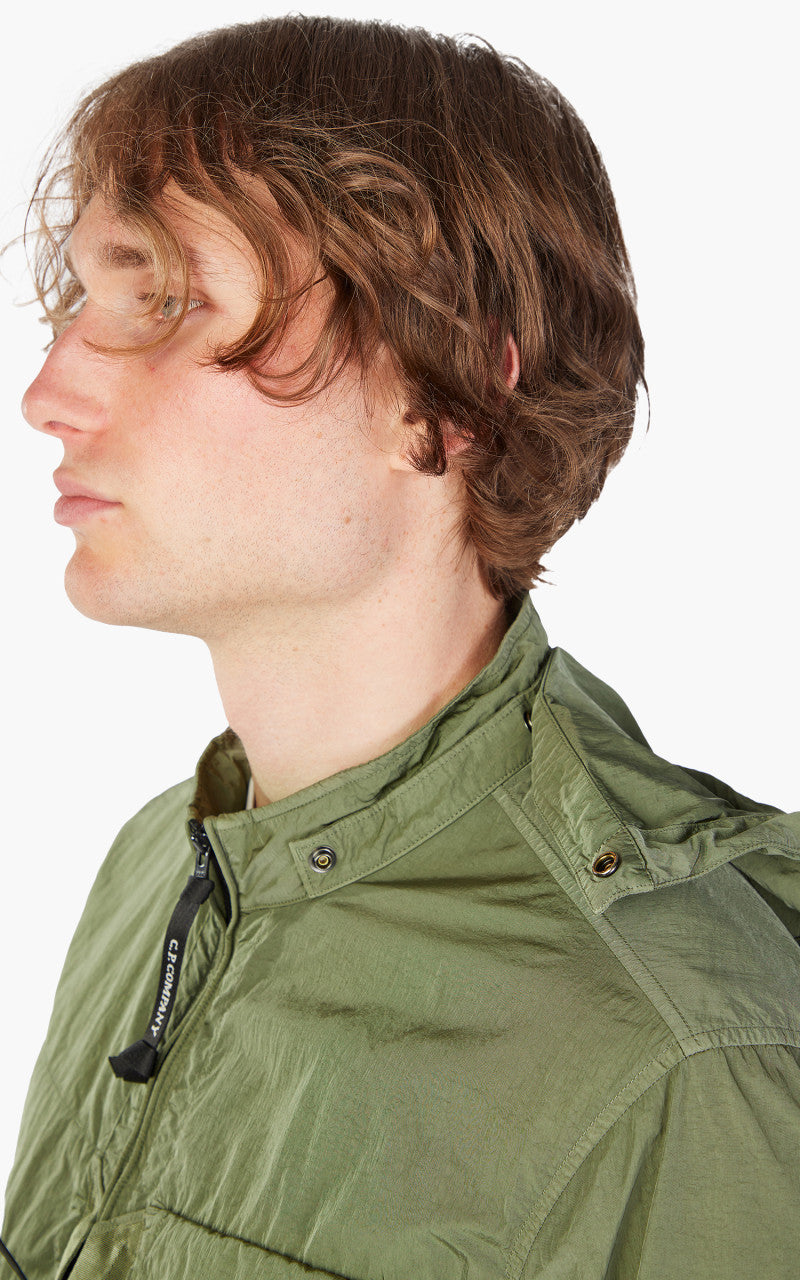 C.P. Company Chrome-R Goggle Overshirt Bronze Green