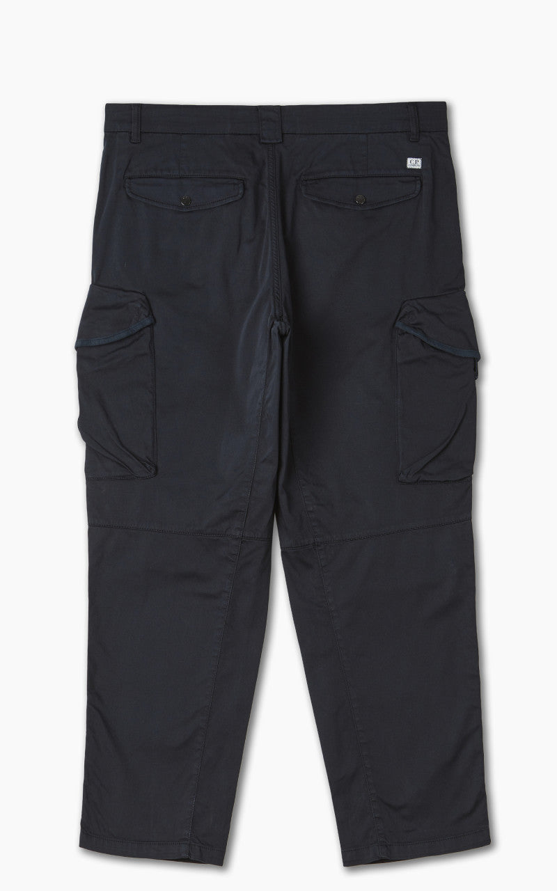 C.P. Company Stretch Sateen Loose Fit Cargo Pants Total Eclipse