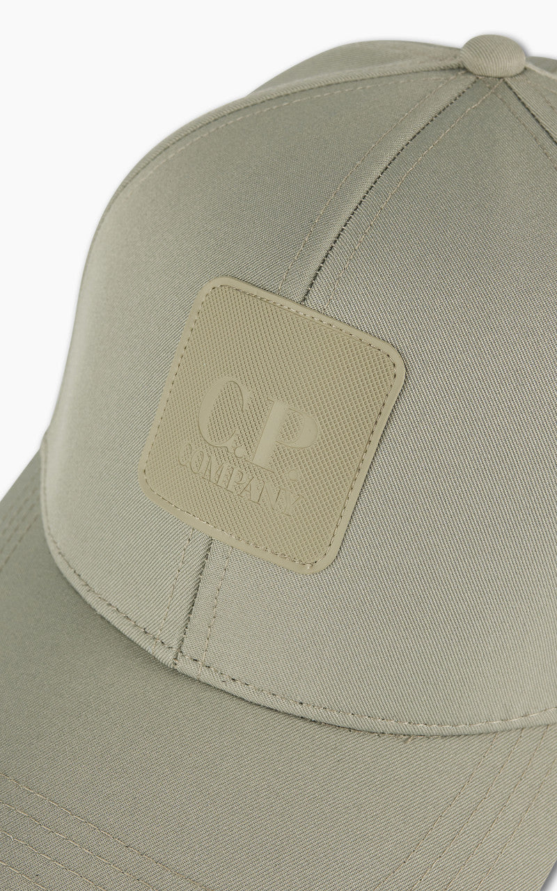 C.P. Company Metropolis Polyester Twill Cap Silver Sage
