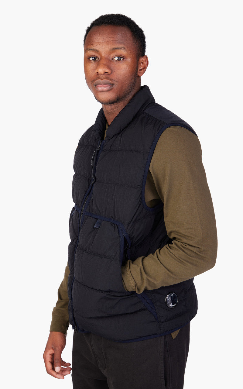 C.P. Company Eco-Chrome R Down Vest Total Eclipse