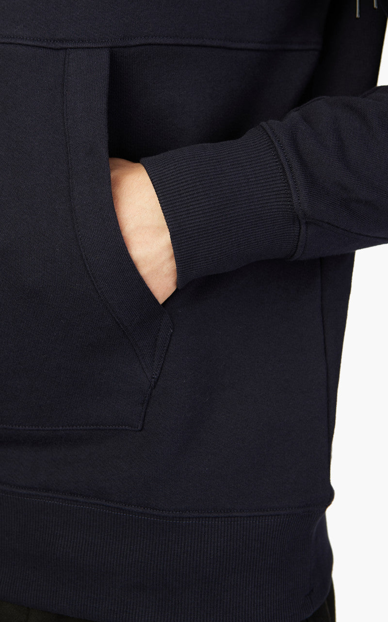 C.P. Company Diagonal Raised Fleece Hoodie Total Eclipse