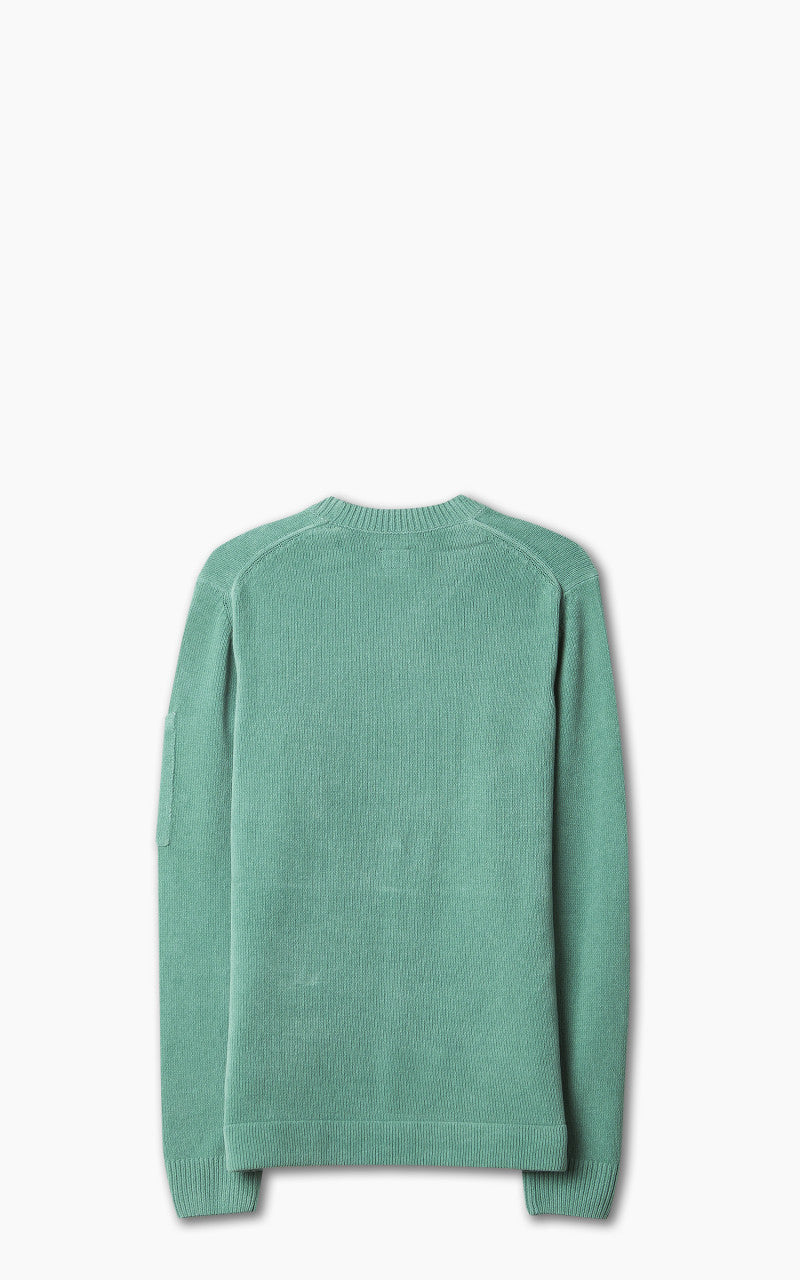 C.P. Company Chenille Cotton Crew Neck Knit Frosty