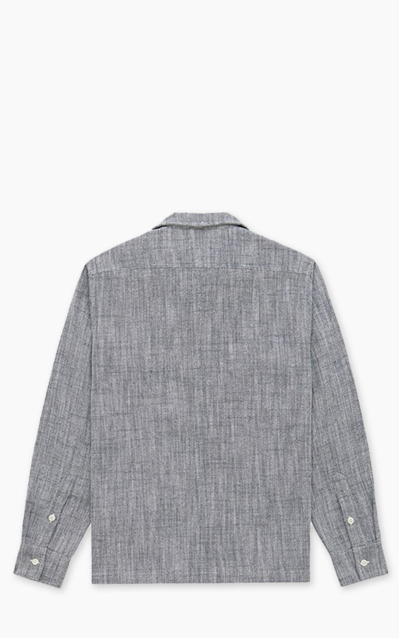 3sixteen Camp Shirt HBT Cotton/Linen Black