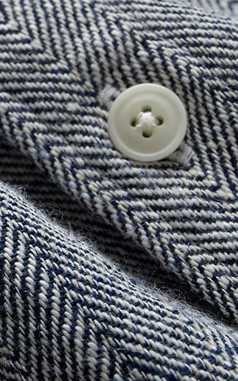 3sixteen Camp Shirt HBT Cotton/Linen Black