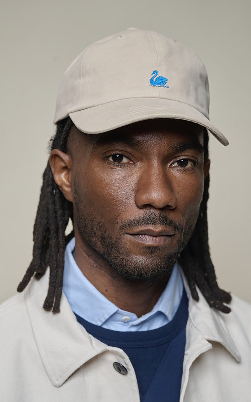 Merz b. Schwanen CAP01 Swan Logo Cap Light Khaki