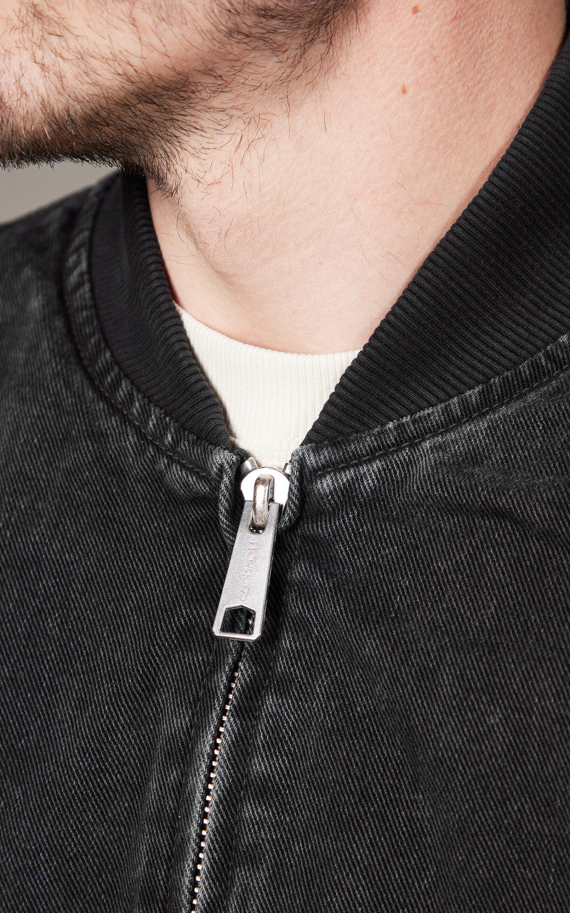 Carhartt WIP Paxon Bomber Maitland Denim Black/Black Stone Washed