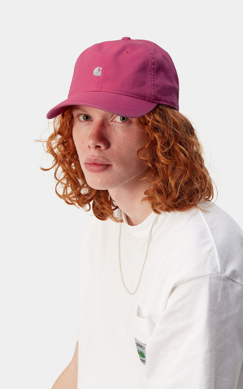Carhartt WIP Madison Logo Cap Magenta/White