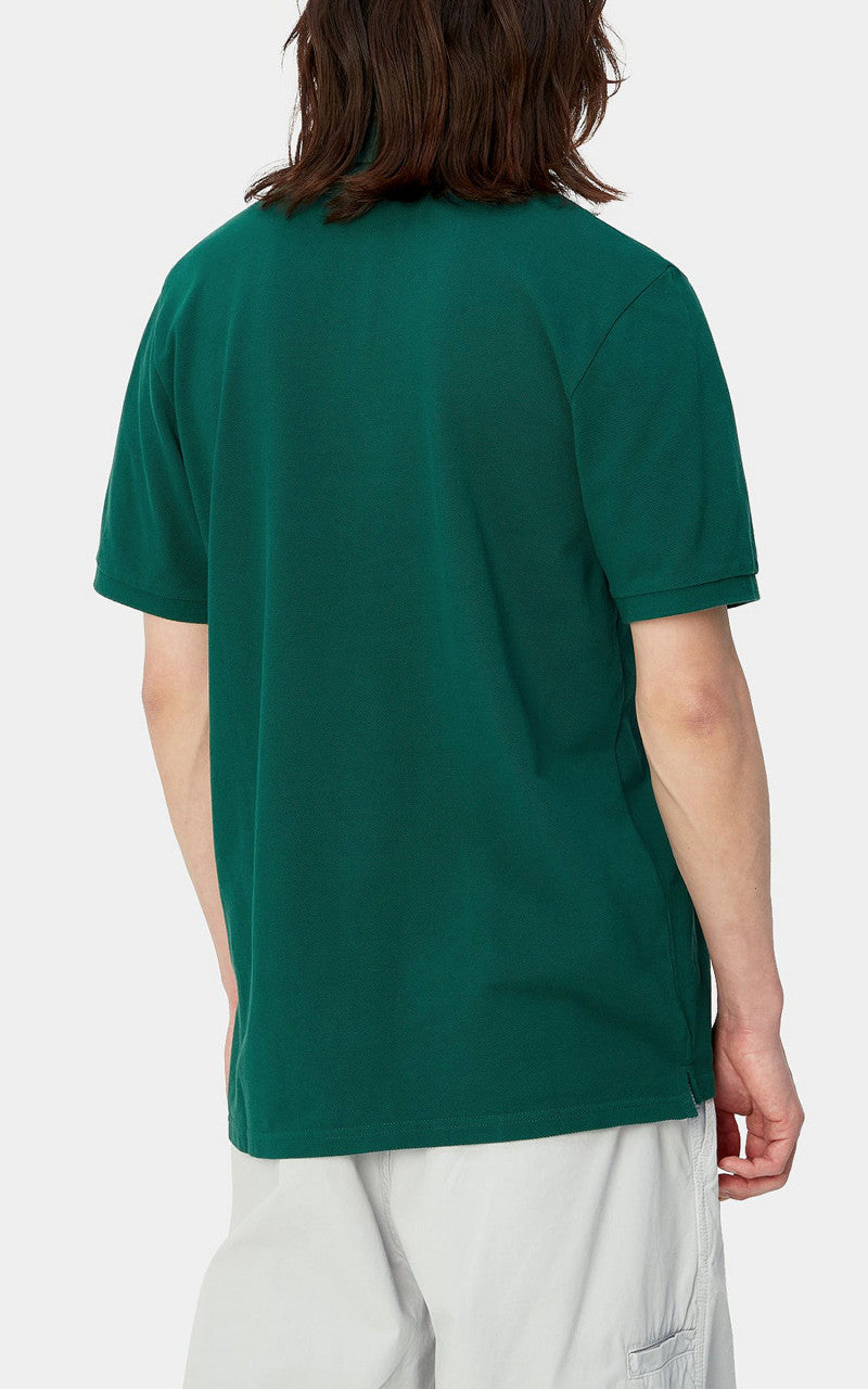 Carhartt WIP S/S Chase Pique Polo Chervil/Gold