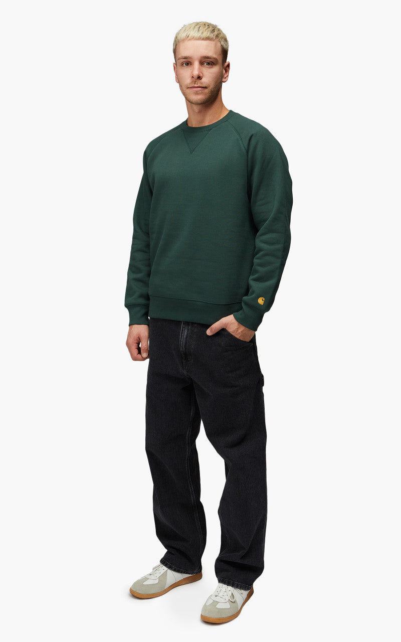 Carhartt WIP Chase Sweatshirt Juniper/Gold