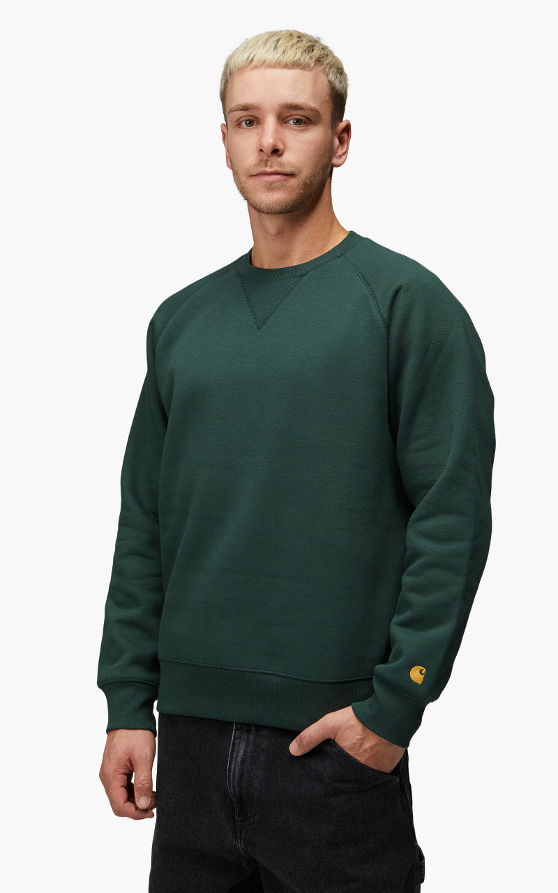 Carhartt WIP Chase Sweatshirt Juniper/Gold