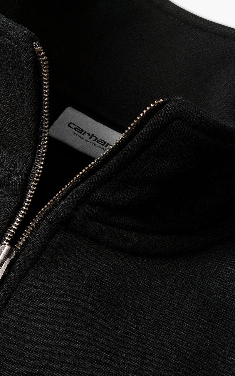 Carhartt WIP Chase Neck Zip Sweatshirt Black/Gold