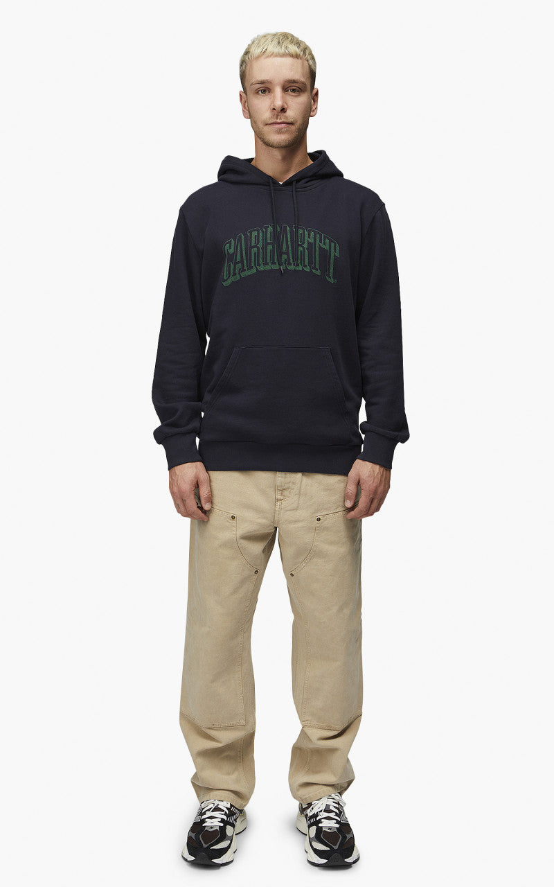 Carhartt WIP Hooded Scrawl Sweatshirt Dark Navy/Bonsai