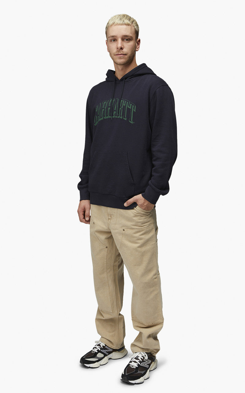 Carhartt WIP Hooded Scrawl Sweatshirt Dark Navy/Bonsai