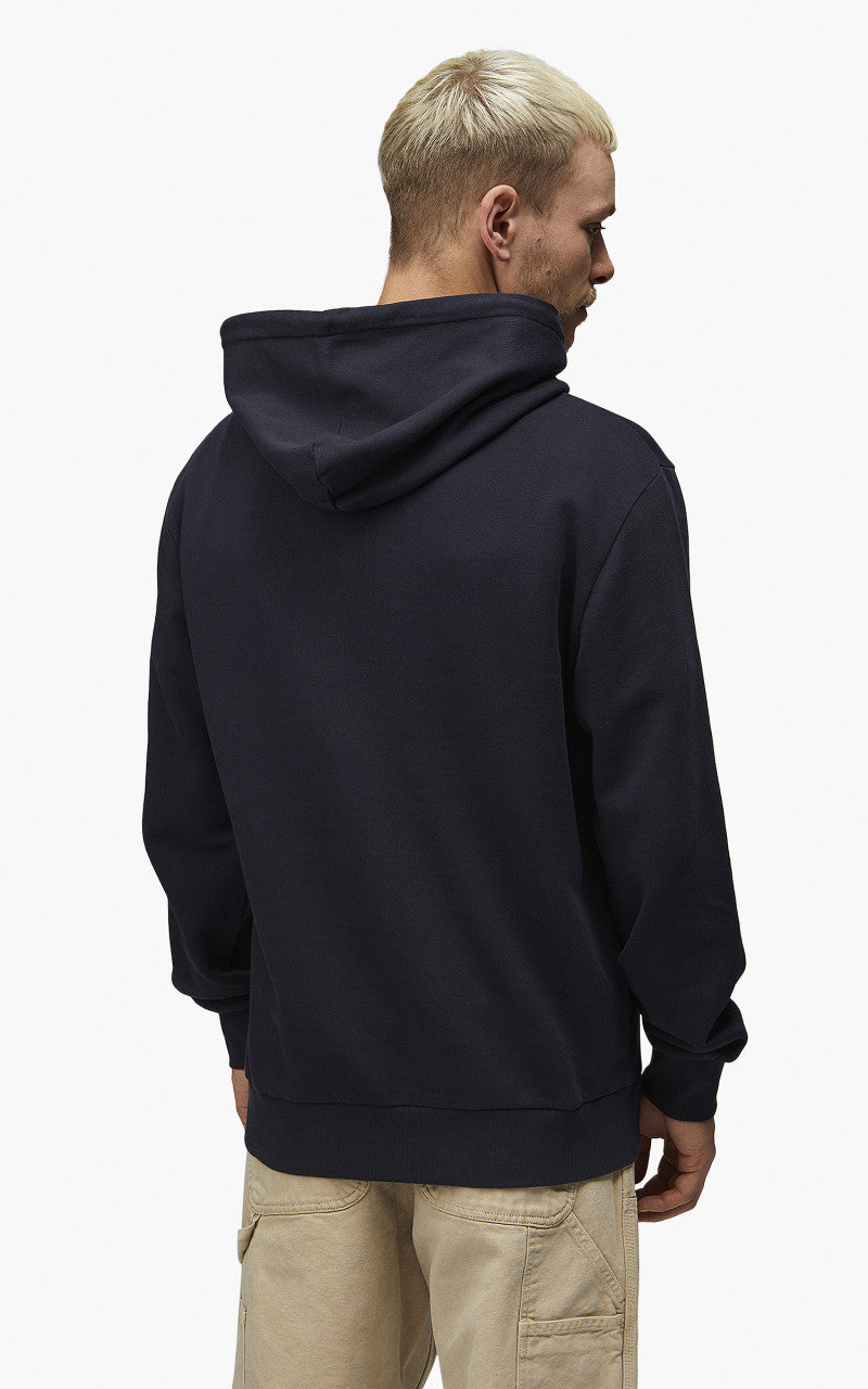 Carhartt WIP Hooded Scrawl Sweatshirt Dark Navy/Bonsai