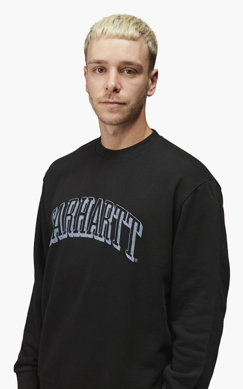 Carhartt WIP Scrawl Sweatshirt Black/Misty Sky