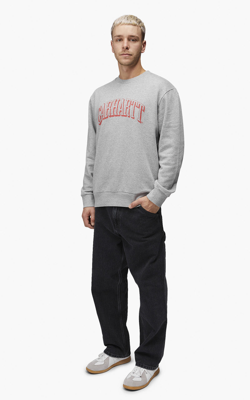 Carhartt WIP Scrawl Sweatshirt Grey Heather/Rocket