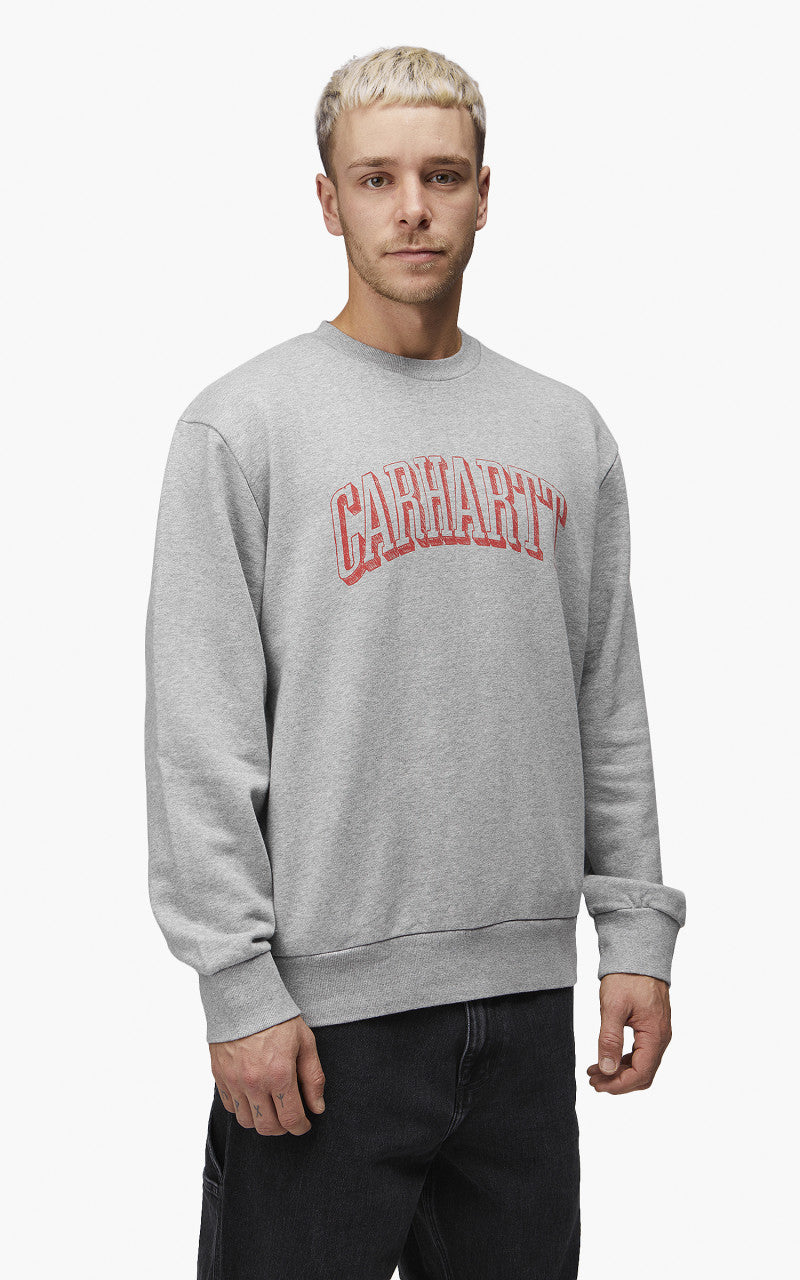 Carhartt WIP Scrawl Sweatshirt Grey Heather/Rocket