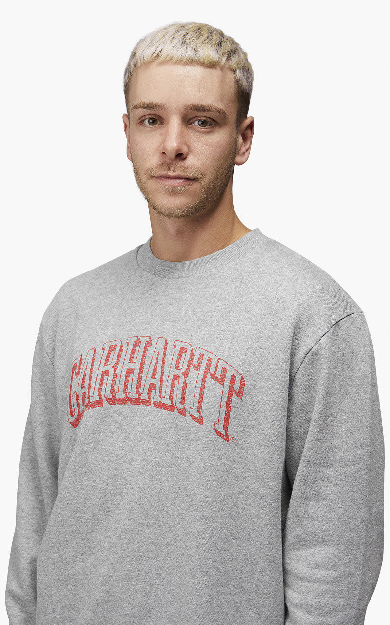 Carhartt WIP Scrawl Sweatshirt Grey Heather/Rocket