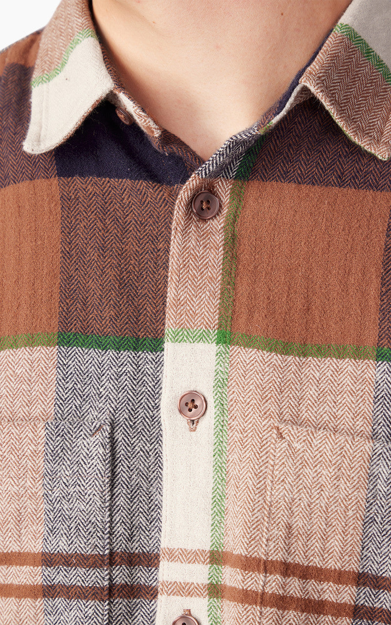 Carhartt WIP L/S Dellinger Shirt Check Beaver