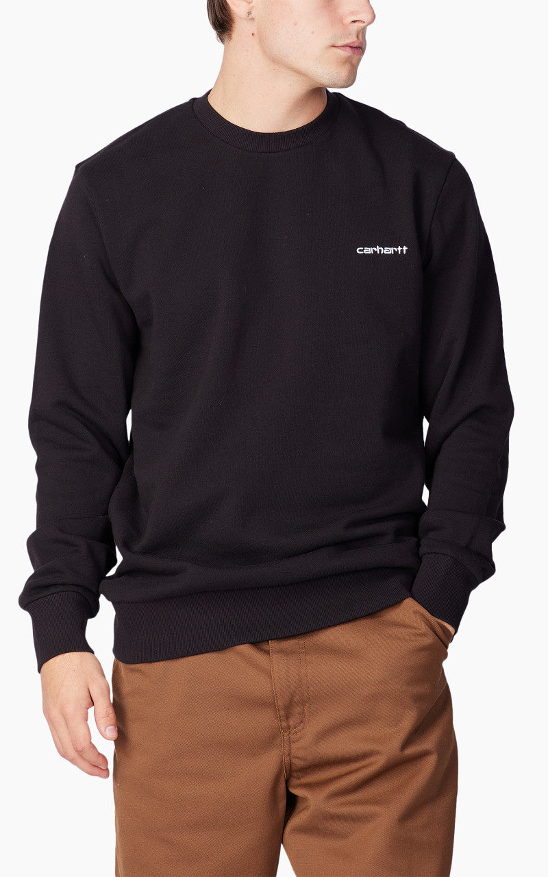 Carhartt WIP Script Embroidery Sweat Black/White