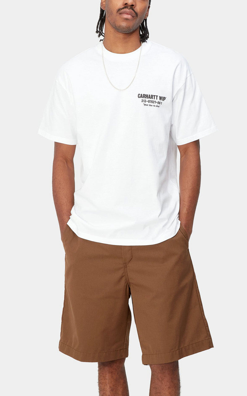 Carhartt WIP S/S Less Trouble T-Shirt White/Black