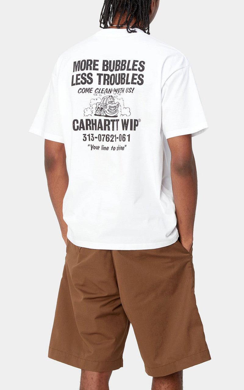 Carhartt WIP S/S Less Trouble T-Shirt White/Black