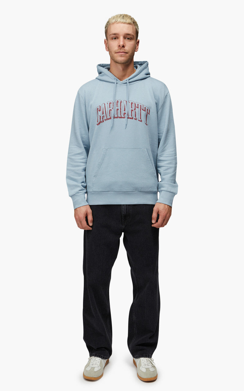 Carhartt WIP Hooded Scrawl Sweatshirt Misty Sky/Corvina