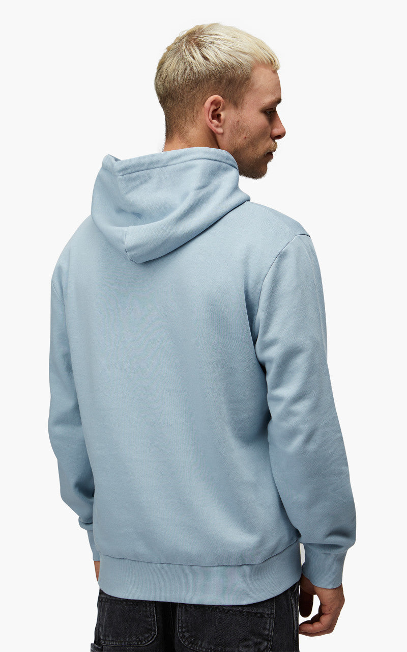 Carhartt WIP Hooded Scrawl Sweatshirt Misty Sky/Corvina