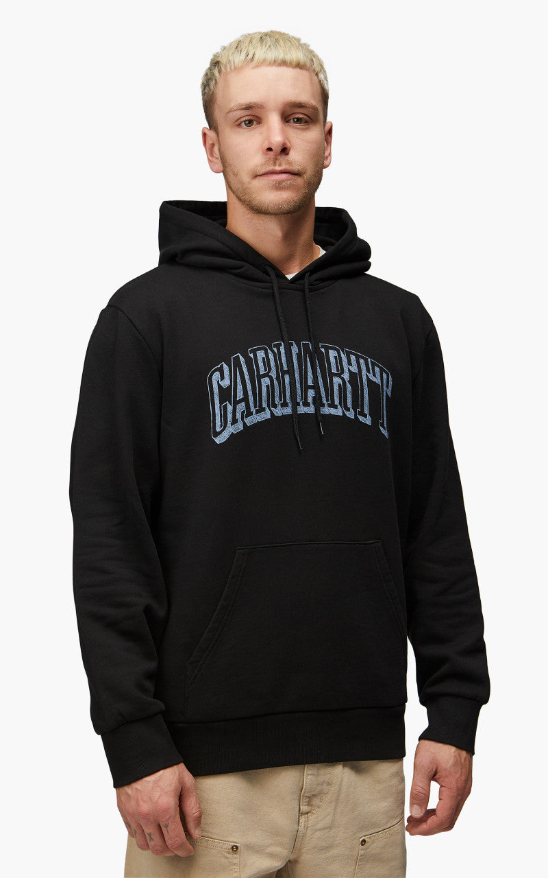 Carhartt WIP Hooded Scrawl Sweatshirt Black/Misty Sky