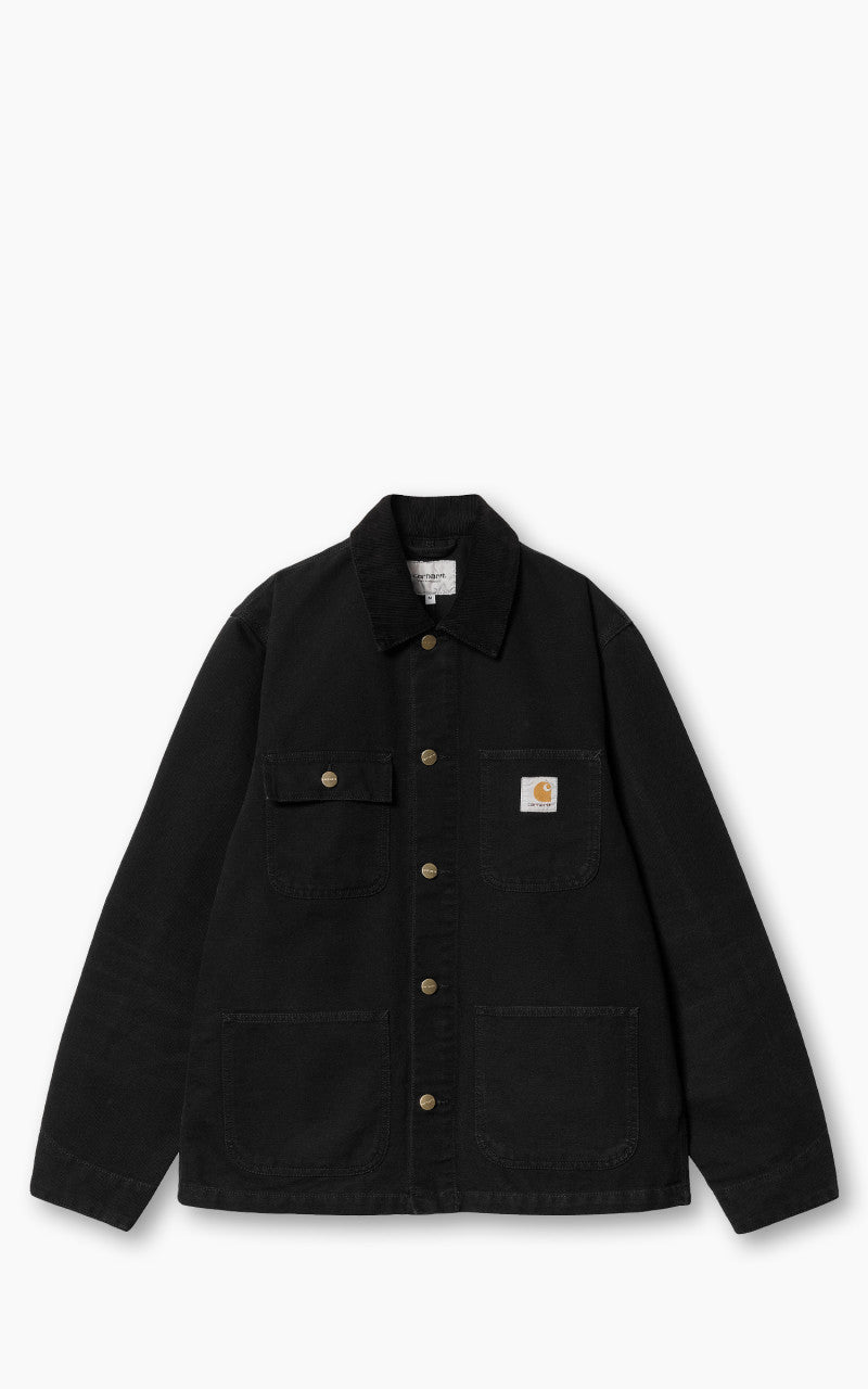 Carhartt WIP Michigan Coat Summer Dearborn Canvas Black/Black Aged