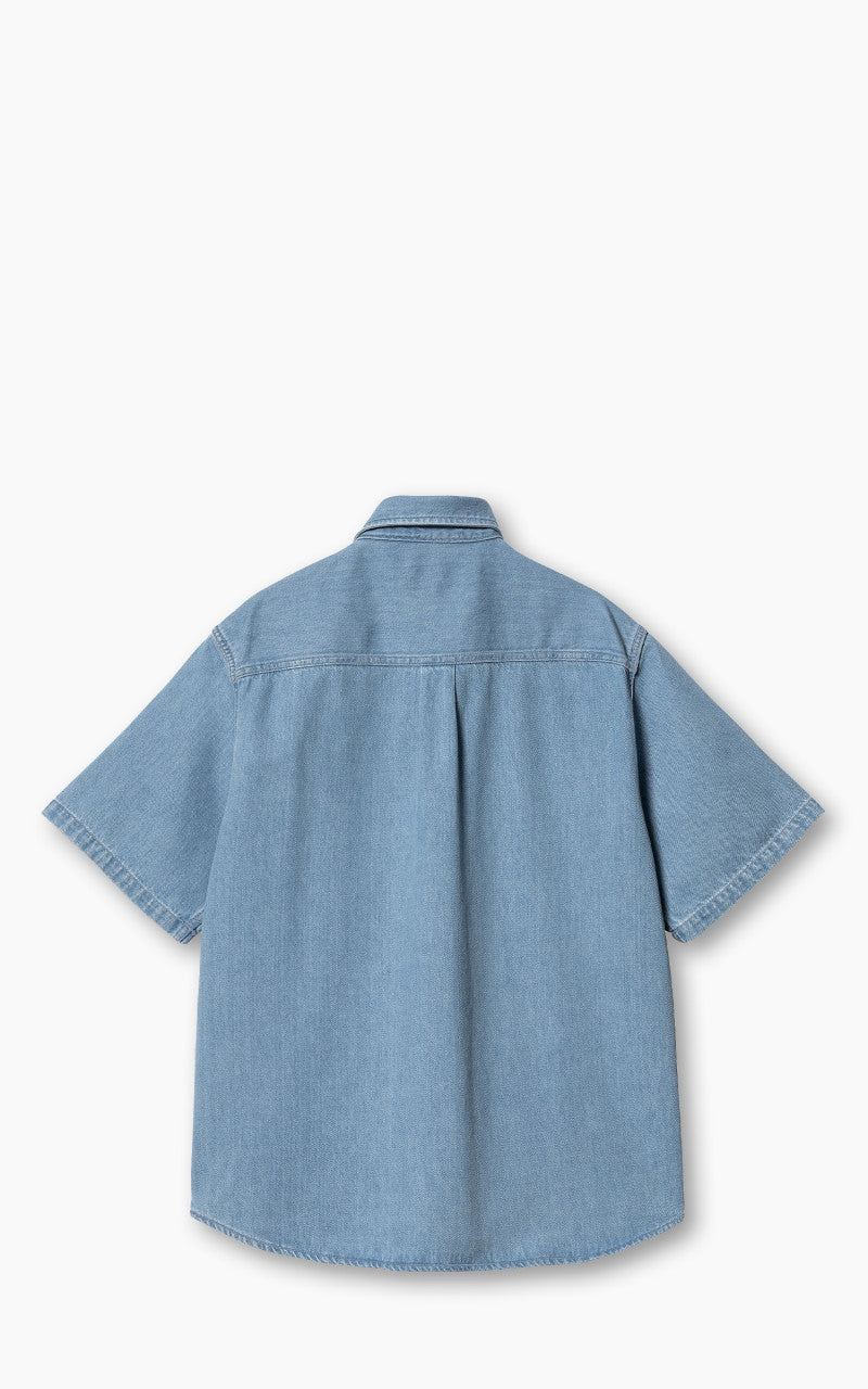 Carhartt WIP S/S Ody Shirt Olympia Denim Blue Stone Bleached