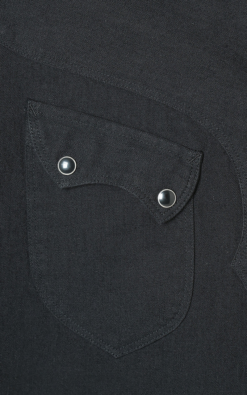 Stevenson Overall Co. Cody Denim Shirt Black