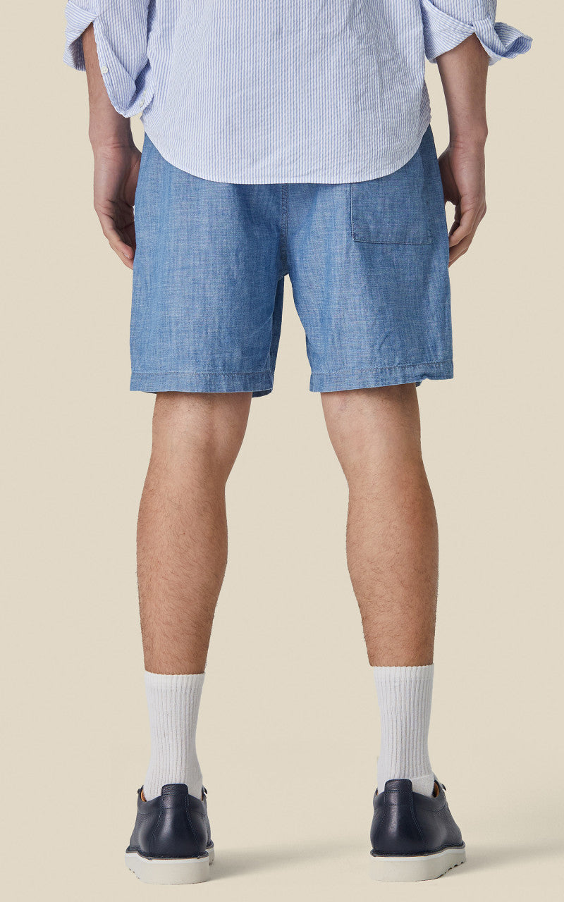 Portuguese Flannel Chambray Shorts Blue