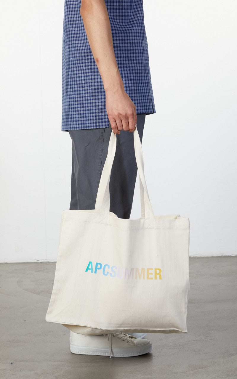 A.P.C. Diane Shopping Bag Summer Denim Natural
