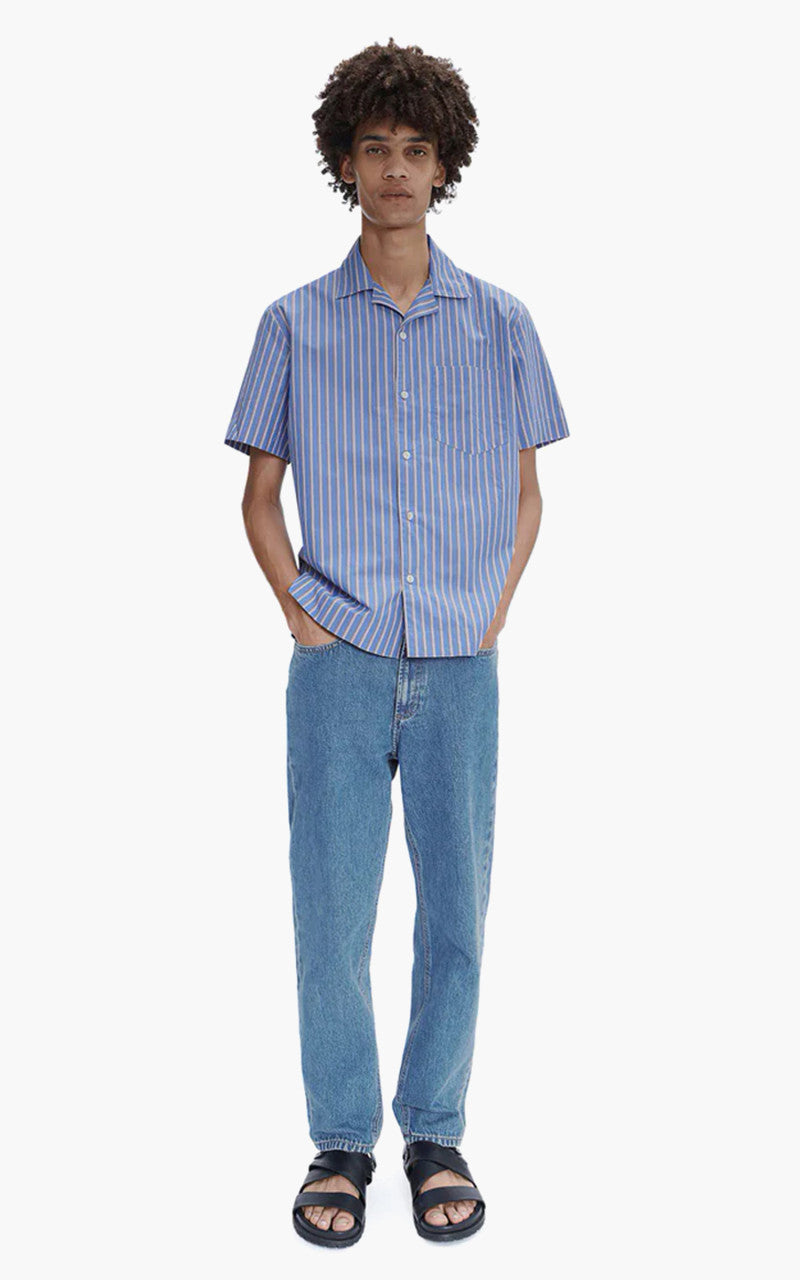 A.P.C. Edd Short-Sleeve Shirt Blue