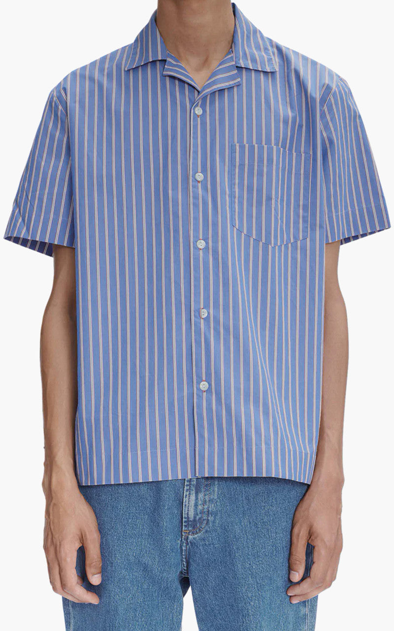 A.P.C. Edd Short-Sleeve Shirt Blue