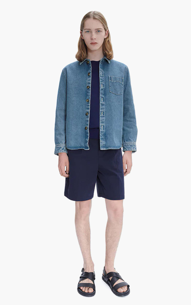 A.P.C. Victorio Overshirt Stonewashed Pale Blue