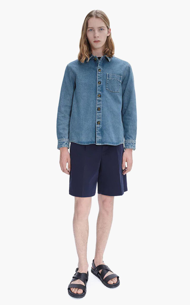 A.P.C. Victorio Overshirt Stonewashed Pale Blue