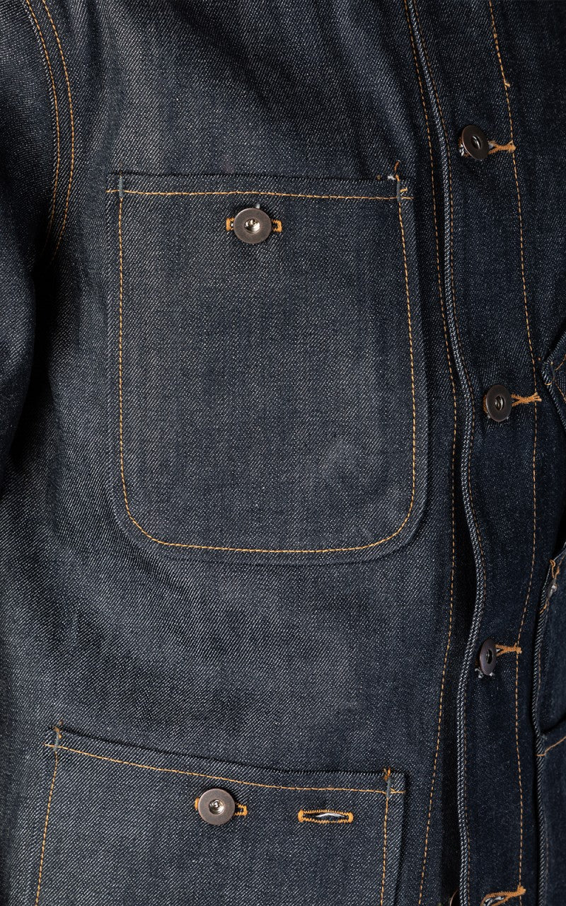 Tellason Coverall Jacket Selvedge Denim Indigo 12.5oz