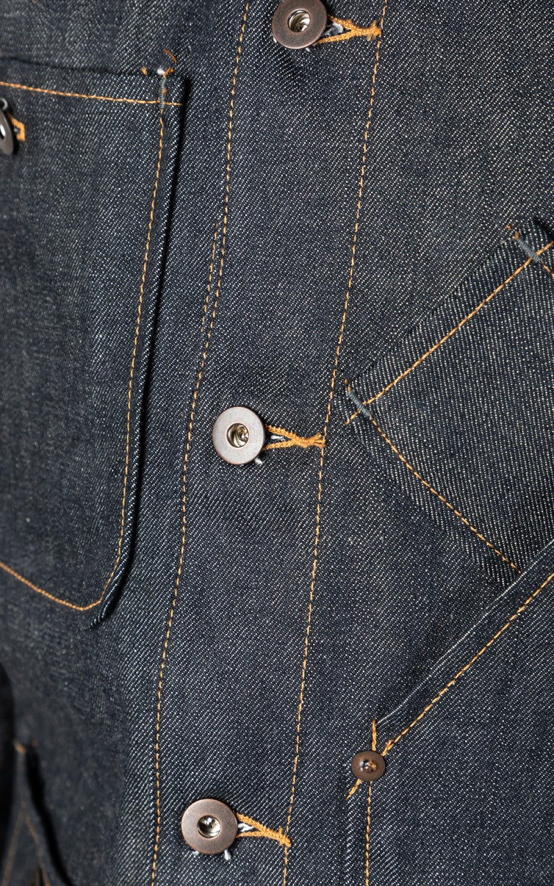 Tellason Coverall Jacket Selvedge Denim Indigo 12.5oz